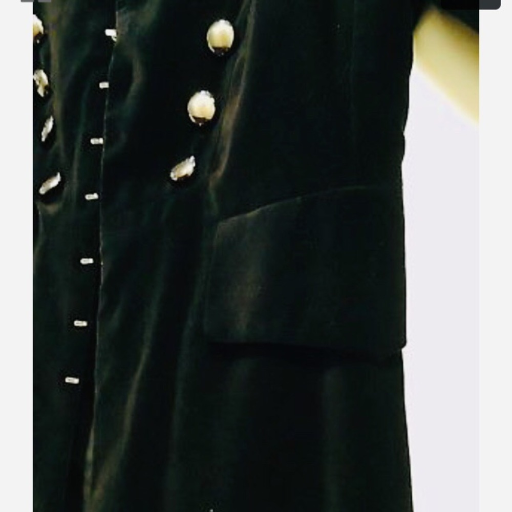 :: Pure Badass⚔️👑Rare Flawless Velvet Steampunk/Military Jacket Size: 18w - Picture 5 of 11